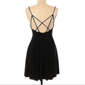 KIMCHI BLUE DRESS BLACK SPAGHETTI STRAP SIZE M MEDIUM NWT